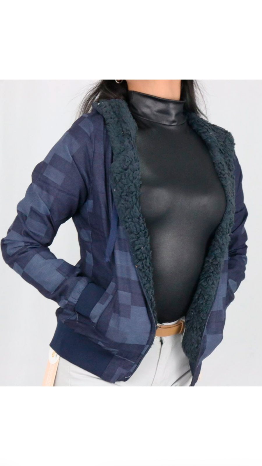 Chaqueta Jean Forrada
